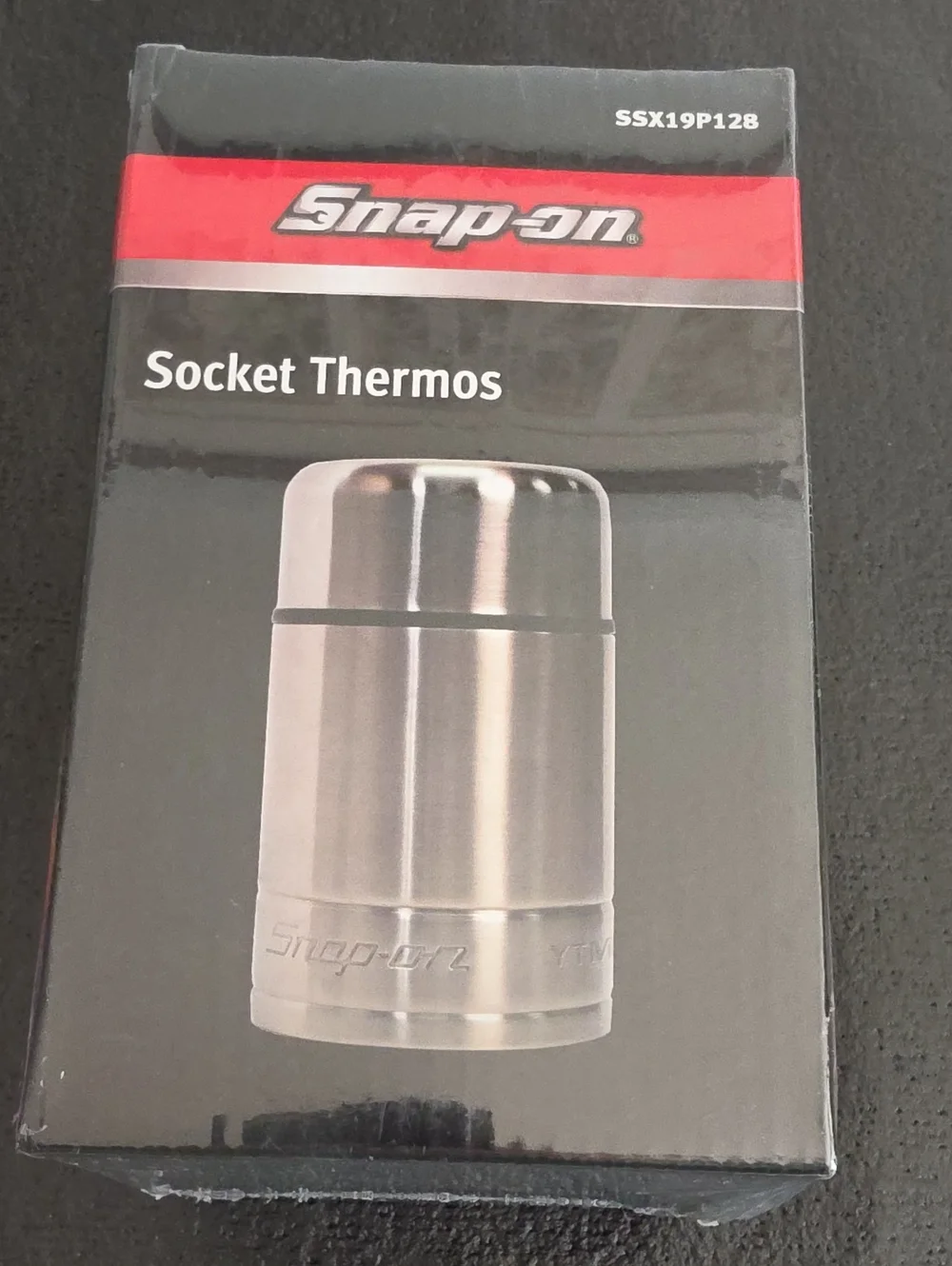 Snap-on Socket Thermos - Silver Finish
